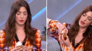 People Are Loving Anne Hathaway's 'Genius' Way To Eat A Cupcake