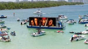 ​You Can Now Go To A Socially-Distanced Floating Cinema In Miami