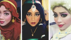 ​This Makeup Artist Uses Her Hijab To Turn Herself Into Disney Princesses