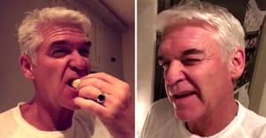 Phillip Schofield Stuffs His Face With Cheese After 'Heavy' 'This Morning' Christmas Party