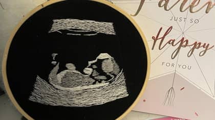 Blind Dad-To-Be Able To Feel Baby Scan After Friend Creates Embroidered Version