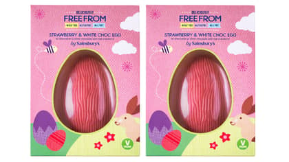 Sainsbury's Is Selling Vegan Strawberry And White Choc Easter Eggs