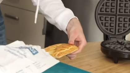 People Are Turning Greggs' Steak Bakes Into Waffles And It's Genius