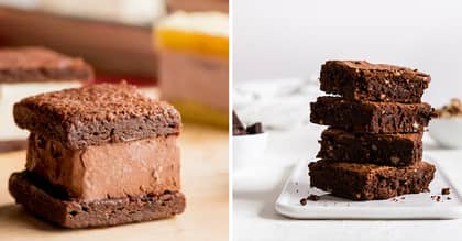People Are Making Brownie Ice Cream Sandwiches - And They're The Perfect Heatwave Snack