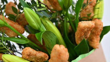 You Can Now Get Vegan Chicken Nugget Bouquets For Valentine's Day