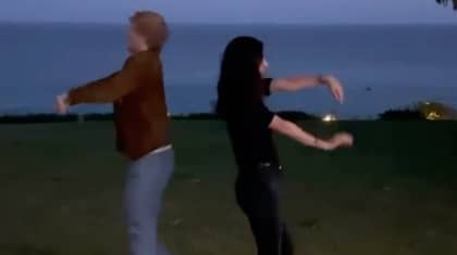 Courteney Cox Recreates Iconic Monica And Ross Dance Routine With Ed Sheeran