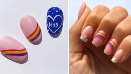 NHS Tribute Rainbow Manis Are The Uplifting Beauty Trend We Need In Lockdown