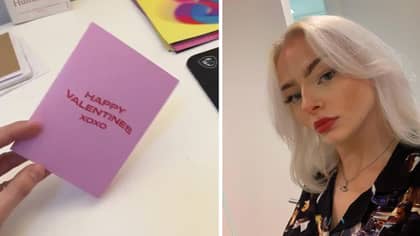 Woman Left Mortified After Thinking She's Been Handed 'Valentine's Card' From A Stranger