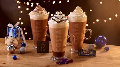 Costa Unveils Christmas Drinks Range Including Quality Street 'Purple One' Latte And Terry’s Chocolate Orange Hot Chocolate 