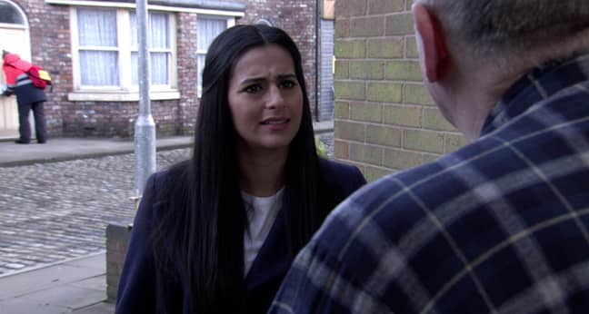 Could Alya expose Geoff's abuse? (Credit: ITV)