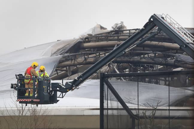 Images show the damage caused by the blaze. Credit: PA Images