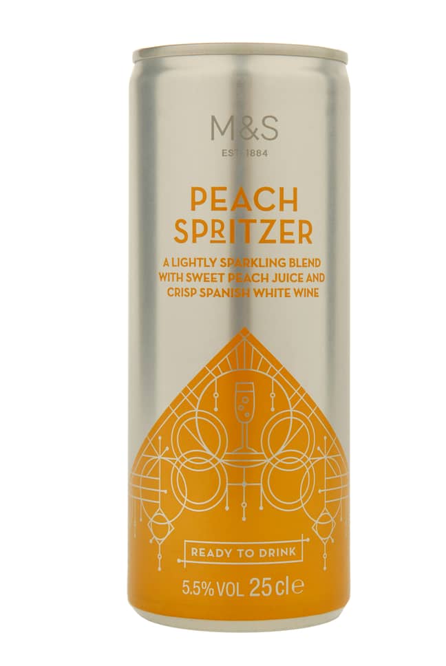 The retailer described the Peach Spritzer as a drink to get &quot;the party started&quot;. Credit: Marks And Spencer