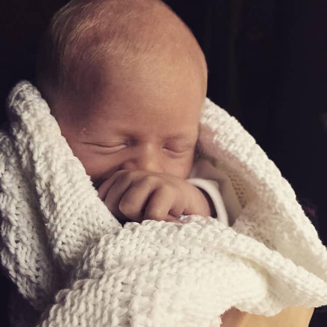 Baby Arthur was born on 6th January 2015. (Credit: Laurie Jade Woodruff)