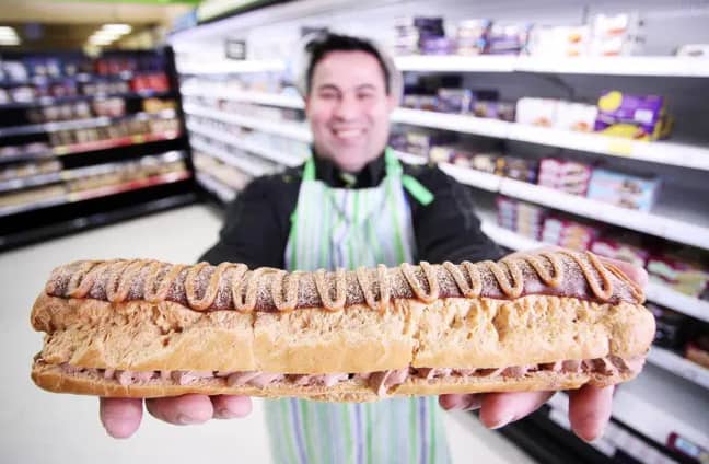 The eclair is intended to serve as many as 10 people (Credit: Asda)