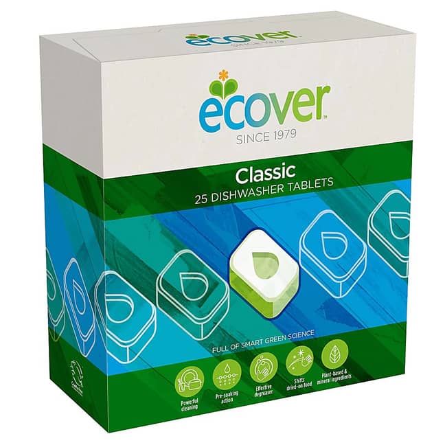 Ecover Ecological Dishwasher Tablets, £6. Credit: Ecover