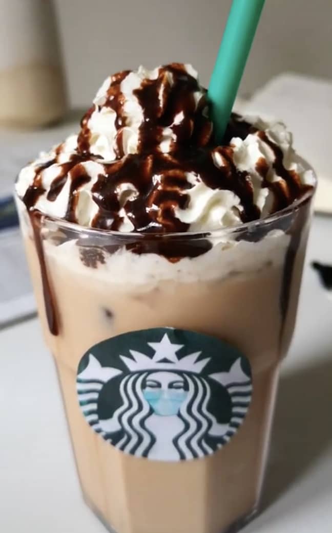 Looks like it could be from actual Starbucks... (Credit: @caughtsnackin)