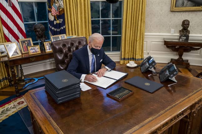 Biden wasted no time rejoining the Paris Climate Agreement (Credit: PA) 