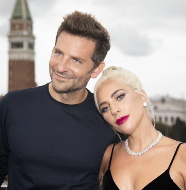 Lady Gaga with co-star Bradley Cooper (Credit: PA)
