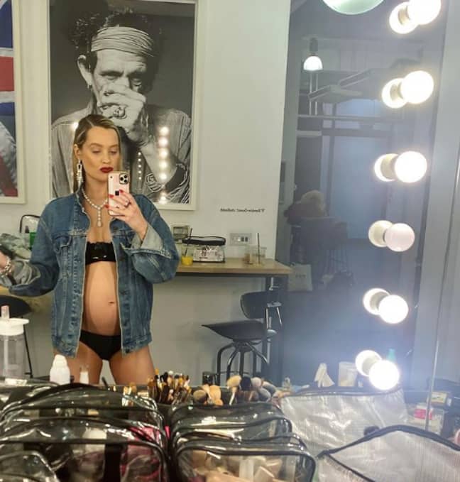 Laura decided to show off her blossoming stomach with a photoshoot (Credit: Instagram/Laura Whitmore) 