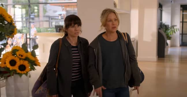 Jen and Judy desperately try to hide the truth (Credit: Netflix) 