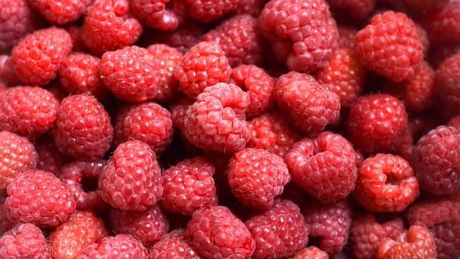 The raspberry flavours have been mixed in with vodka (Credit: Unsplash)