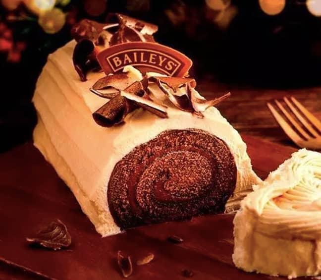 You can also try a Baileys Yule Log (Credit: Baileys/Finsbury Food Group)