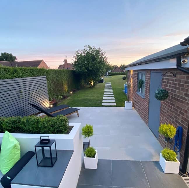 Now it's a stunning green space with a plush terrace and outdoor seating (Credit: Instagram / @newroad_newproject)