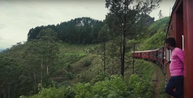 Sri Lanka is a world-leading destination for scenic train travel (Credit: YouTube)