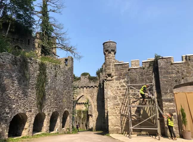 The series is set in a Welsh castle (Credit: Caters) 