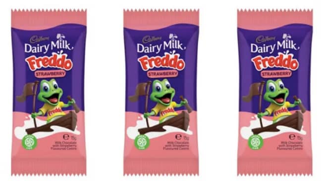 Grab Strawberry Freddos in the B and M, now (Credit: Cadbury's)