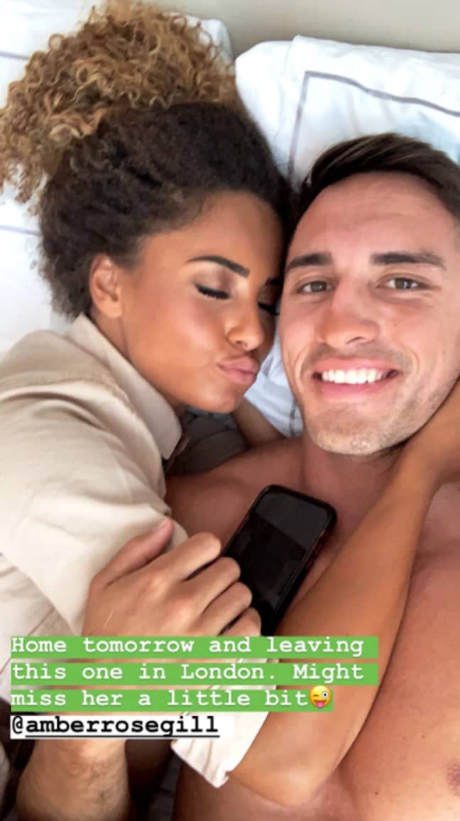 Amber Gill and Greg O'Shea seemed so happy after Love Island Credit: Instagram