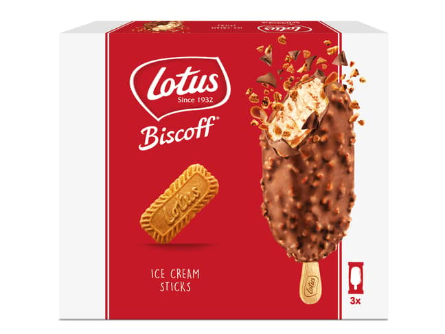 Biscoff ice cream is available now (Credit: Lotus Biscoff)