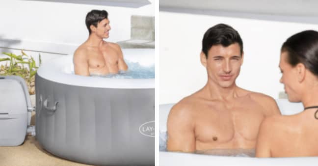 The hot tub can be enjoyed by three people at once (Credit: B and Q)