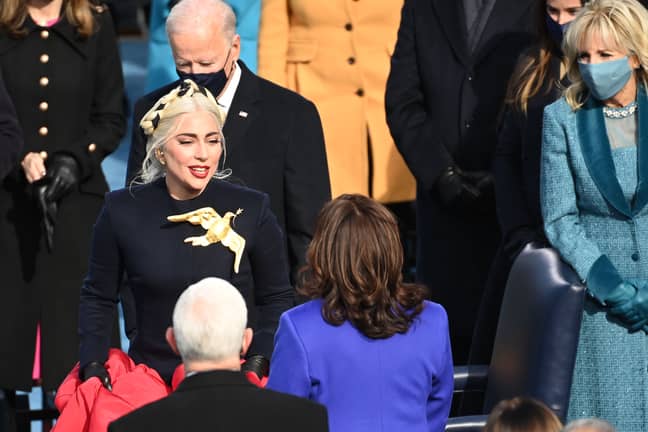 Many compared Lady Gaga's outfit to The Hunger Games (Credit: Shutterstock)