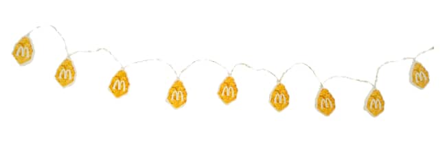 Why not cover your tree in McNugget fairy lights too? (Credit: McDonald's)