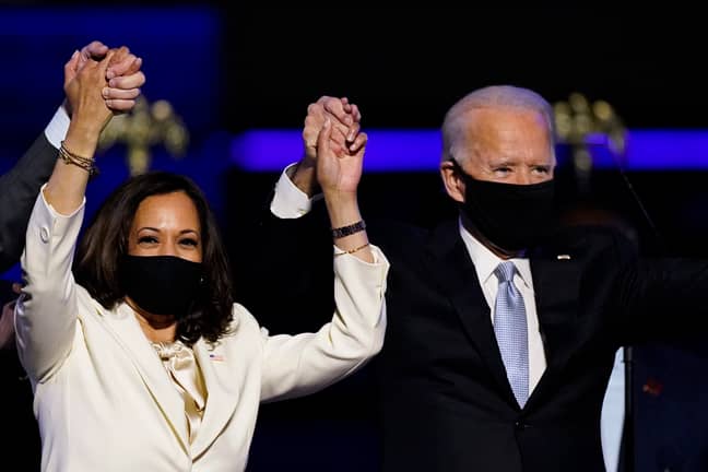 Biden is now President Elect and Harris is Vice President Elect (Credit: PA) 