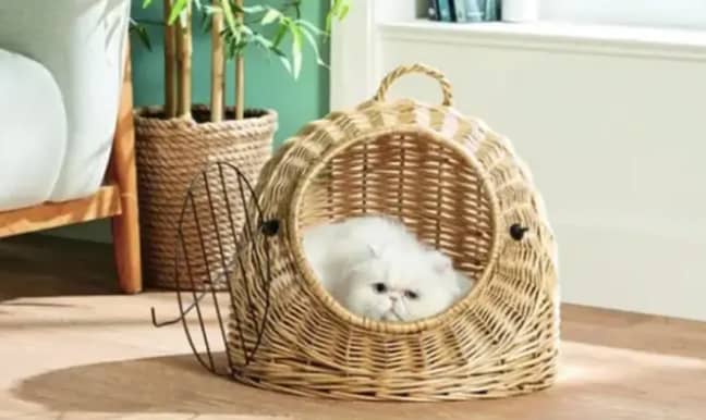 Alongside the egg chair, a cat igloo was also available (Credit: Aldi)