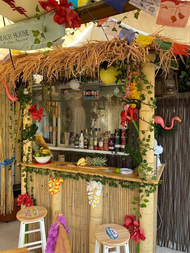 James created his Tiki Bar when plans for his home extension were cancelled (Credit: James Cheal / @jimmycheal)