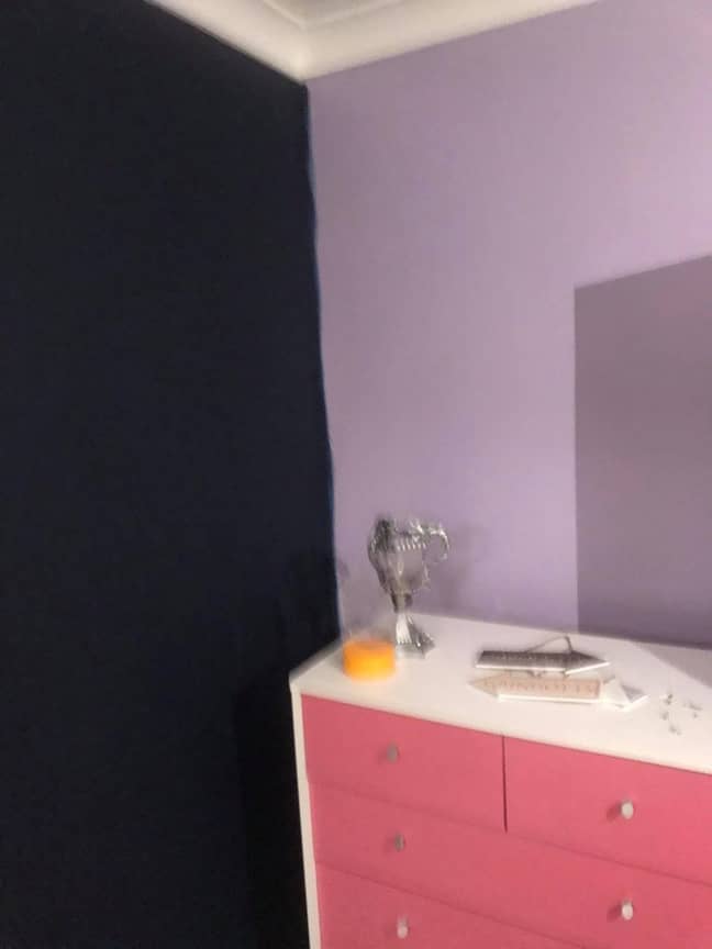 Ruby's pink and lilac room before the makeover (Credit: LatestDeals.co.uk)
