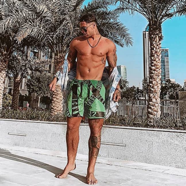 Celebs have been happily holidaying in Dubai and other countries during lockdown (Credit: Instagram/ Stephen Bear) 