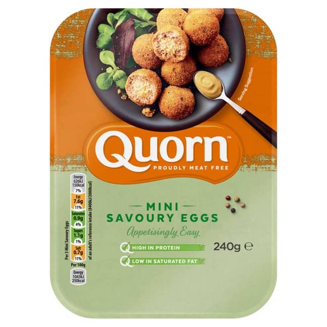 The savoury eggs are being described as 'better than the meat version'. (Credit: Ocado)