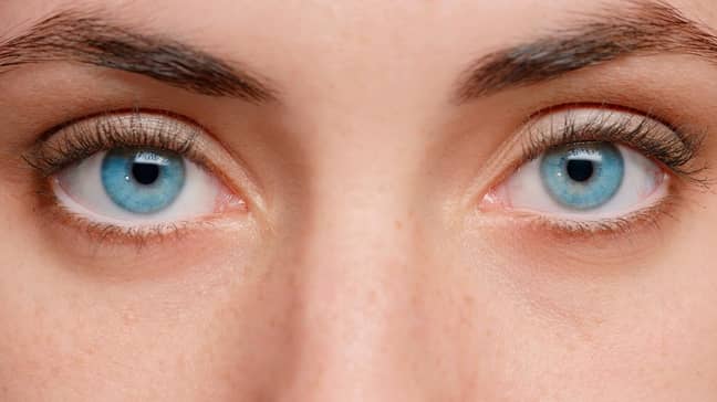 It's reported that blue eyes don't usually change colour (Credit: Shutterstock)