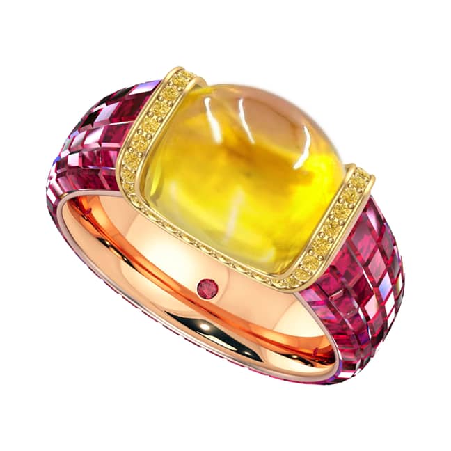 This diamond encrusted Haribo-inspired ring is really sweet (Credit: Taylor &amp; Hart)