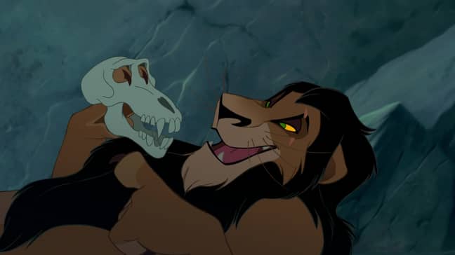 Scar holds a skull later in the film which some people believe belonged to Mufasa (Credit: Disney)