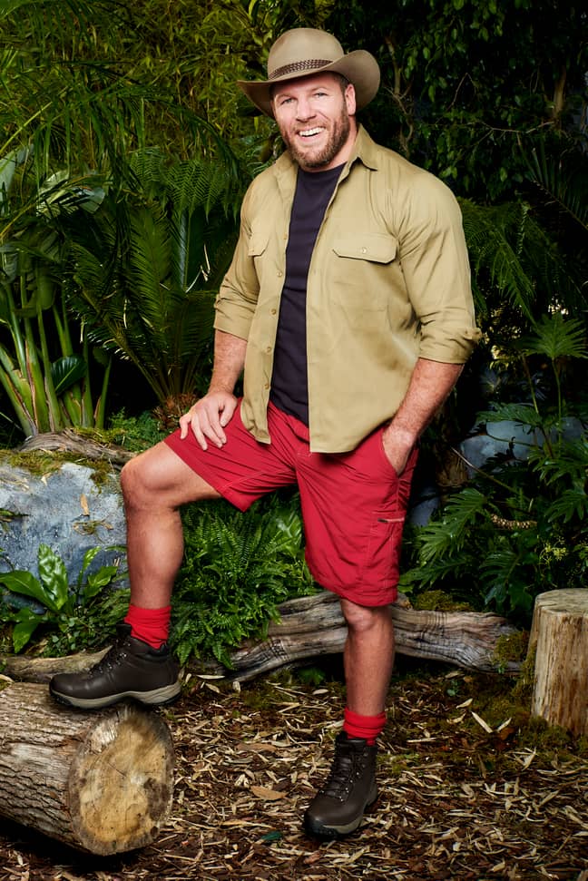 Former England rugby player James will 'try' his hand in the jungle. (Credit: ITV)
