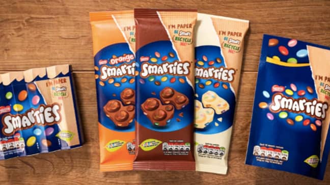 Smarties is the first chocolate to be wrapped in paper (Credit: Nestle)