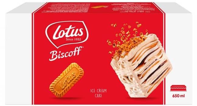 And in other very important Biscoff news, you can now get a Biscoff ice cream cake (Credit: Biscoff)