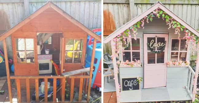 The Wendy House looked unrecognisable (Credit: Facebook/ Becky Alice) 