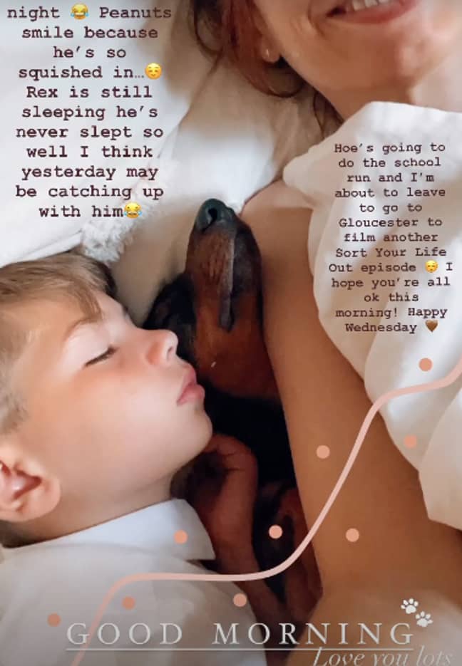 Stacey posted an update this morning (Credit: Stacey Solomon/Instagram)