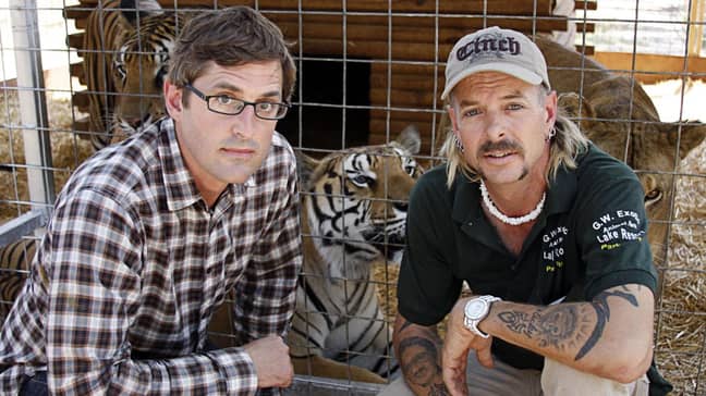 Louis Theroux and Joe Exotic in America's Most Dangerous Pets back in 2011 (Credit: BBC/Netflix)